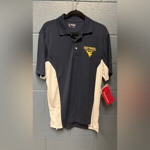 West Virginia Polo Shirt - Navy with White Panels‎